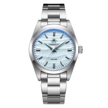 Imagem de ADDIESDIVE Relógio de quartzo masculino analógico VH31 de 36 mm, movimento de quartzo mecânico, K1, cristal mineral convexo, impermeável, 100 M AD2030, Azul, relógios de pulso sociais