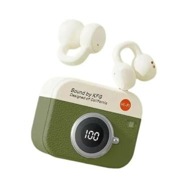 Imagem de Fones De Ouvido Bluetooth Sem Fio Estilo Câmera Retrô Q86, Earbuds Est