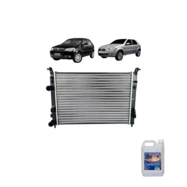 Imagem de Kit Radiador Palio Fire 1.0 1.3 8/16V Strada 1.4 C/S Ar + Água Desmineralizada 5L