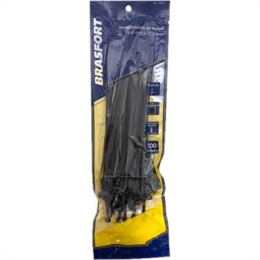 Imagem de Abracadeira Nylon Brasfort 4,8X250 Preto C/100