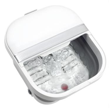 Imagem de Hidromassageador Dobrável para Pés com Aquecimento Rolos Massageadores Spa Portátil de Imersão e Relaxamento Pedicure em Casa Design Compacto para Autocuidado (220)