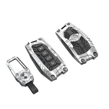 Imagem de Liga de zinco caso chave do carro capa protetor escudo compatível com haval h9 f7x h5 h3 great wall 5 3 m2 h6 coupe m4 h2 6 2022 acessórios automóveis(Silver Type 1)