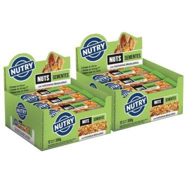 Imagem de 2x Barra de Nuts Nutry Sementes 12 Unidades 25g, Sementes
