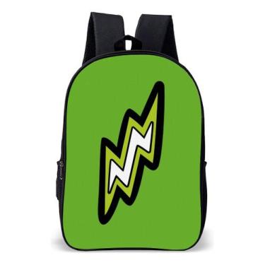 Imagem de Mochila Escolar Simples Youtuberd Verde Void Rosas Raio - Use Nerd, MS