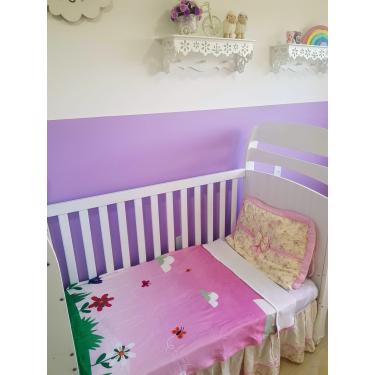 Imagem de Manta Baby Confort Microfibra Estampada 90cm x 1,20m Flores