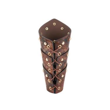 Imagem de Bracelete De Couro De Guerreiro Viking Medieval, Armadura De Braço Ste