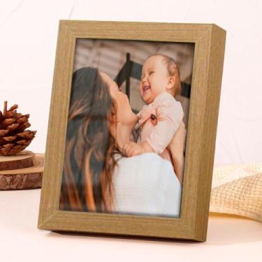 Imagem de Porta Retrato Caixa Freijó - TaColado, 15 x 21 cm