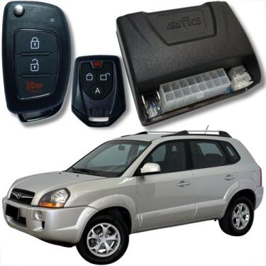 Imagem de Alarme linha hyundai com chave canivete e bloqueador veicular completo