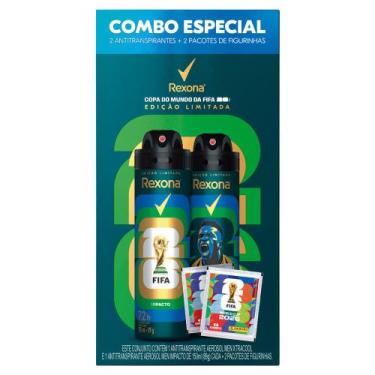 Imagem de Desodorante Rexona Men Xtracool e Impacto 150ml cada Copa do Mundo Fif