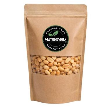 Imagem de Amendoim Sem Pele Torrado Sem Sal Nutriovera 500g, Amendoim, Único