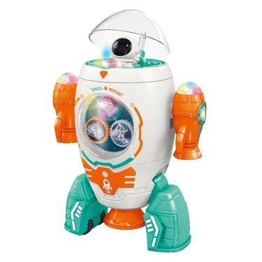 Imagem de Brinquedo Space Rocket com Luz Som e Giro 360o Cabine Que Abre Plástico ST Ives