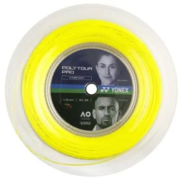 Imagem de Corda para Raquete de Tênis Yonex Polytour Pro 1.25 Amarela