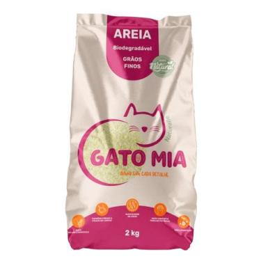 Imagem de Areia Gato Mia Biodegradável Milho e Mandioca 2kg - Gato Mia Naturalle