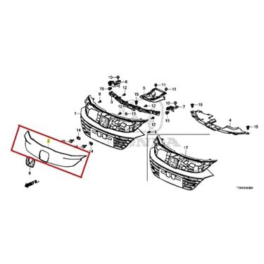 Imagem de Moldura da Grade Dianteira HR-V 2019-2021