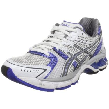 Imagem de ASICS Tênis de corrida feminino Gel-3020, Branco/titânio/íris azul, 12