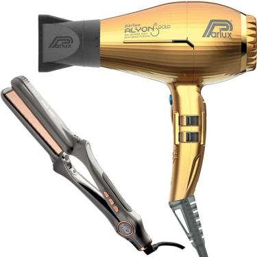 Imagem de Kit - Secador Profissonal Parlux Alyon Ion Gold 2250W 220V + Prancha  Mq Pro 480 480°F / 250°C