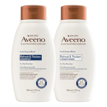Imagem de Shampoo E Condicionador Aveeno Fresh Greens Com Alecrim B09PJ4HWCP