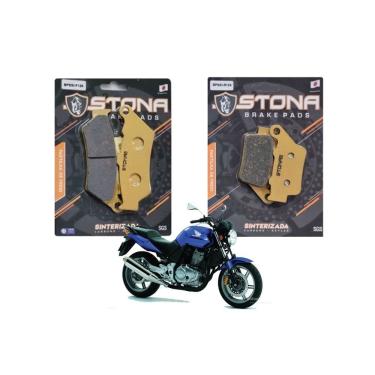 Imagem de Kit Pastilha Freio Stona Sinterizada D+T Antiga CB 500 97-05