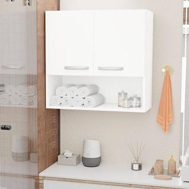 Imagem de Armário Aéreo Suspenso Multiuso 2p Modular 60x62cm Branco
