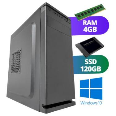 Imagem de Cpu Pc Completo Intel Core 2 Duo E8400, 4gb Ram, Ssd 120gb - FastBios