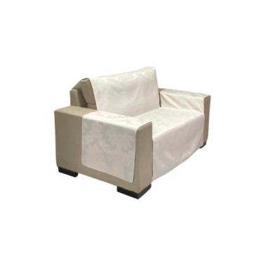 Imagem de Protetor Para Sofá Com Braços Jacquard - MUMUDECOR, 211 OFF WHITE, 2 L