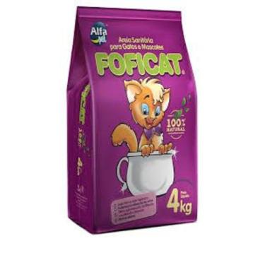 Imagem de Fardo De Areia Sanitária Para Gatos Foficat C/5 Unid. 4kg - Alfapet