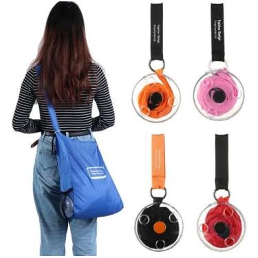 Imagem de Bolsa Ecológica Portátil Compacta Sacola Mercado Reutilizave - I Love 