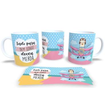Imagem de Canecas de Porcelana Personalizadas Ihama Irritada - Estampa Sublimada