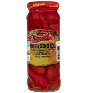 Imagem de Pimenta Dedo De Moça Em Conserva 300g Qualidade - AROMA DMINAS