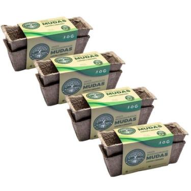 Imagem de 4X Kit P/ Mudas 6 Células Biodegradável Sustentável NAGMOBIO