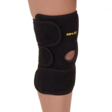 Imagem de Joelheira Ortopédica Ajustável Em Neoprene Bilateral Preto Tamanho Úni