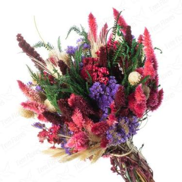 Imagem de Buquê Rústico Colorido Lindo I Flores Desidratadas Variação - Atacado 