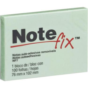 Imagem de Bloco de Recado Autoadesivo Notefix 100 Folhas 76X102MM Verde - 3M