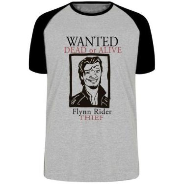 Imagem de Camiseta Flynn Rider Enrolados  Blusa Plus Size extra grande adulto ou