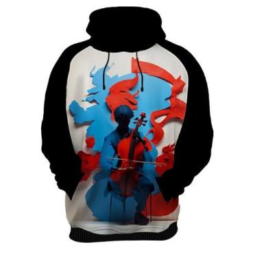 Imagem de Moletom Casaco Blusa Instrumento Corda Violoncelo Arte 1 - Enjoy Shop,