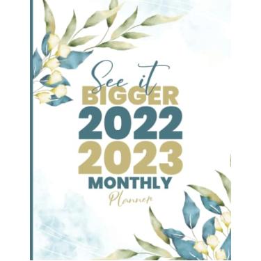 Imagem de 2022-2023 Monthly Planner - See it Bigger: Tow Year Monthly Planner/Calendar/Schedule - 2 Years of Planning With Federal Holidays - A4 - Beautiful ... 2023 (24 Months Organizer 2022-2023)