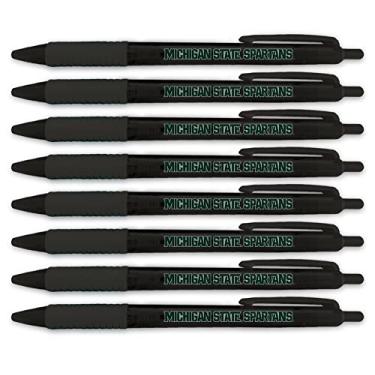 Imagem de Conjunto de 8 canetas translúcidas Michigan State University Spartans 2541