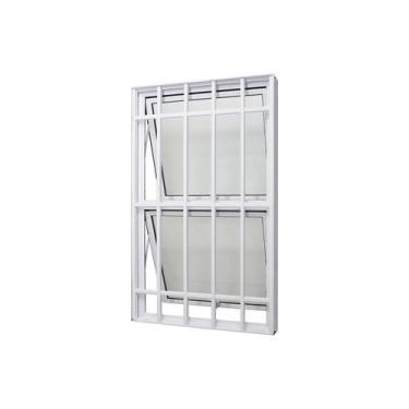 Imagem de Janela Maxim-Ar em Alumínio Branco Perfecta Max 120x80x9,5cm c/ Grade 