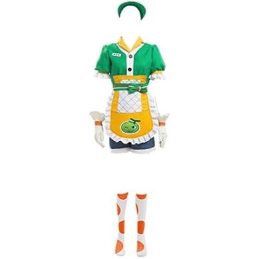 Imagem de Cos Mei fantasia cosplay pele melada vestido de empregada roupa completa para mulheres adultas fantasia de Halloween, Feito sob medida, One Size