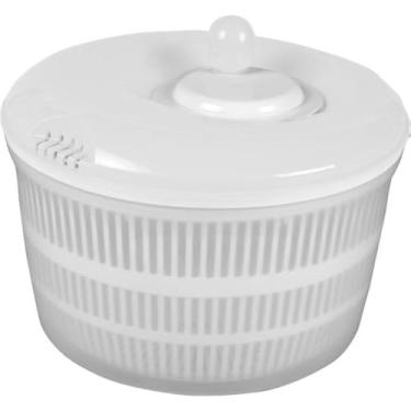 Imagem de CentríFuga 4,5l Seca Salada,Cesta De Drenagem Para Legumes E Frutas,Funil Cozinha(BRANCO)