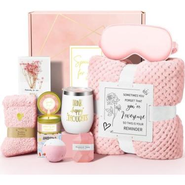 Imagem de Cesta de Presentes Kalokey para Autocuidado de Aniversário - com Cober