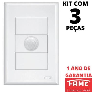Imagem de 3un Sensor de Presença Bivolt Fotocélula Com Placa Evidence FAME