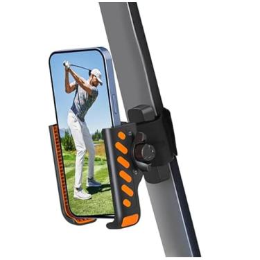 Imagem de Suporte magnético para carrinho de golfe, suporte de telefone para carrinho de golfe com ímãs N52 atualizados, adequado para EZGO/Club Cars/Yamaha, compatível com iPhone/Galaxy/Google Pixel, ímã ultra