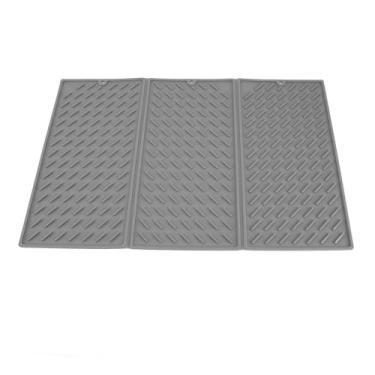 Imagem de Silicone Secagem Rápida Contador à Prova d'água Tapa de Secagem Dobrável, Tapete de Secagem de Prato de Prato para Banheiro da Cozinha, Tapete de Secagem de Prato Dobrável para Economia de Espaço,
