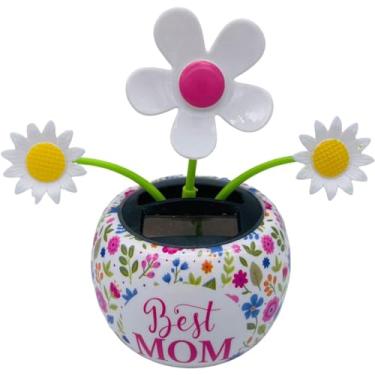 Imagem de Solar Dancer Figure,Solar Powered Dancing Car Dashboard Decor,Solar Dancing Flower Solar Dancing Solar Toys Car Swinging Dancing Toy Car Windowsill Home Desk Decor Solar Power Kits Solar Powered Toys