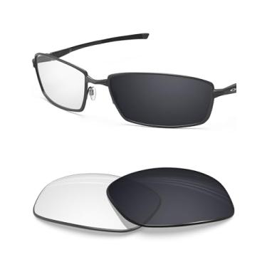 Imagem de BLAZERBUCK Lentes de reposição anti-sal para óculos de sol Oakley Splinter - Fotocromático preto transparente