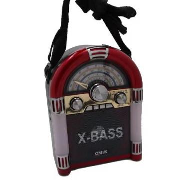 Imagem de Jukebox Pequena Retrô Rádio AM/FM USB MP3 LED Recarregável - Yeet