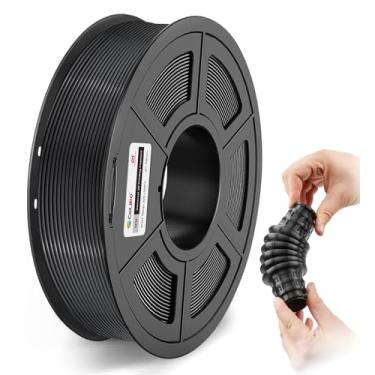 Imagem de COLIDO Filamento flexível para impressora 3D TPU – carretel Shore 95A, 500G, diâmetro de 1,75 mm, ideal para impressões duráveis e elásticas (preto, pacote com 1)