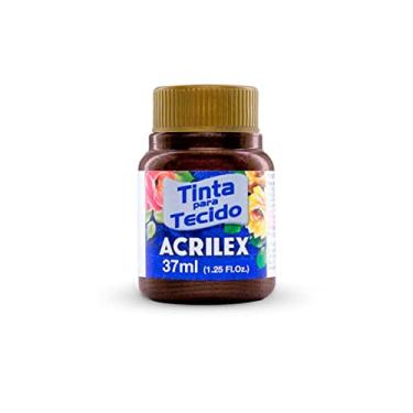 Imagem de Tinta para Tecido Metálica Acrilex 37 ml Marrom Metálico - 531
