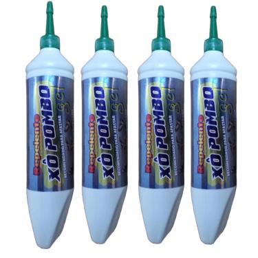 Imagem de Kit 4 xo pombo gel repelente afasta morcegos E pardais 250G